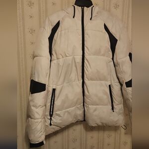 South Pole White and Black Puffer Jacket